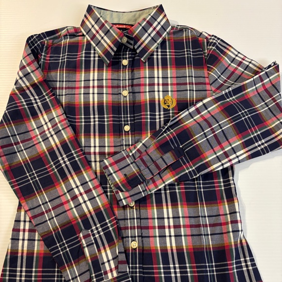 Women's Plaid Button-Up Blouse - Picture 2 of 8
